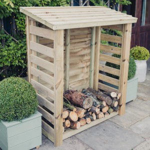 Heavy Duty Slatted Log Store